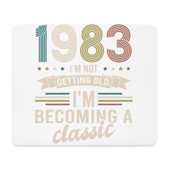 Vintage « Limited Edition » Vintage 1983 anniversaire - Tapis de souris (format paysage) - blanc - Devant