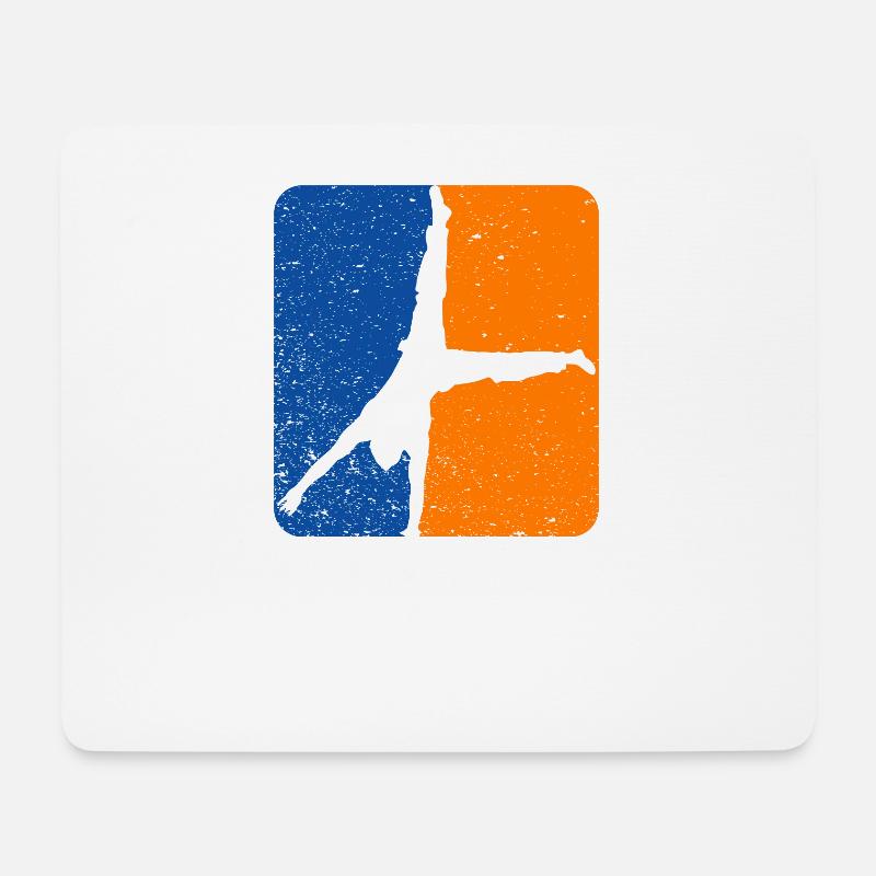 Calisthenics einarmiger Handstand - Mousepad (Querformat) - Weiß