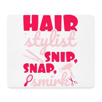 Frisörin Haarstylist Friseursalon Barber Friseurim - Mousepad (Querformat) - Weiß - Vorne