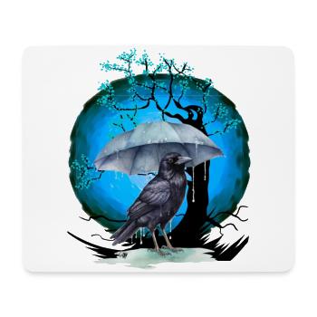Arbre, Fleur De Cerisier, Oiseau - Tapis de souris (format paysage) - blanc - Devant