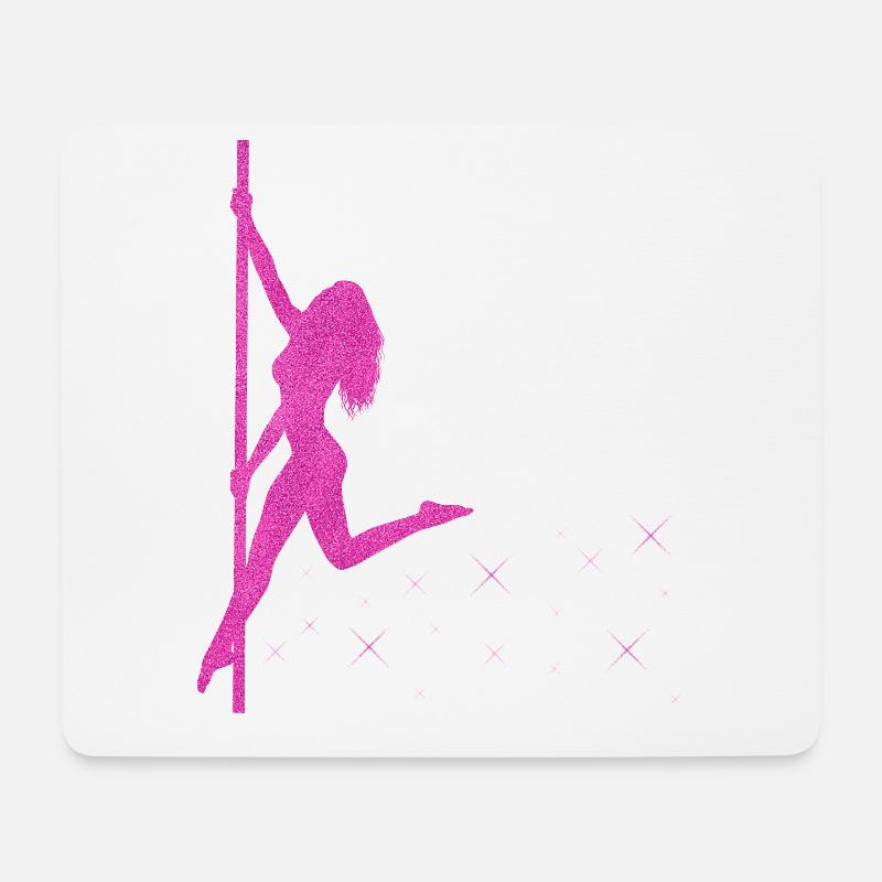 Pole Dance Dancer, Pole Dancing, Pole Dancing - Mouse Pad (horizontal) - white