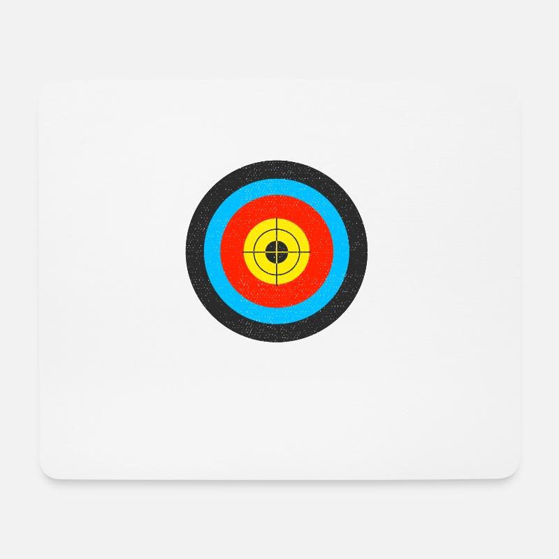 Bogensport Bogenschütze Bogenschießen Pfeil Bogen - Mousepad (Querformat) - Weiß