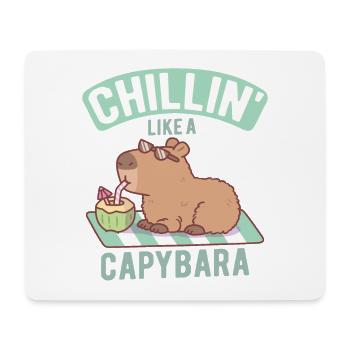 Chillin Comme Un Capybara Drôle - Tapis de souris (format paysage) - blanc - Devant