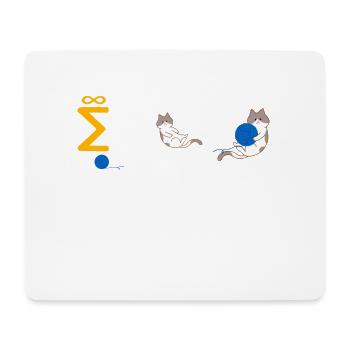 String Theorie Nerd Schrödingers Katze - Mousepad (Querformat) - Weiß - Vorne