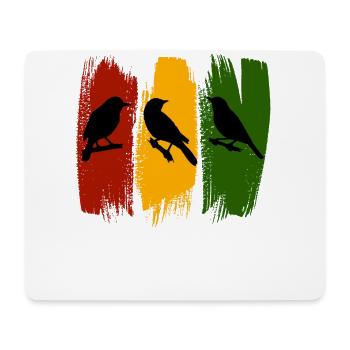 Rastafari Music Vibes Only Rasta Jamaica Reggae - Mouse Pad (horizontal) - white - Front