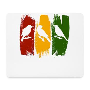 Rastafari Music Vibes Only Rasta Jamaica Reggae - Mouse Pad (horizontal) - white - Front