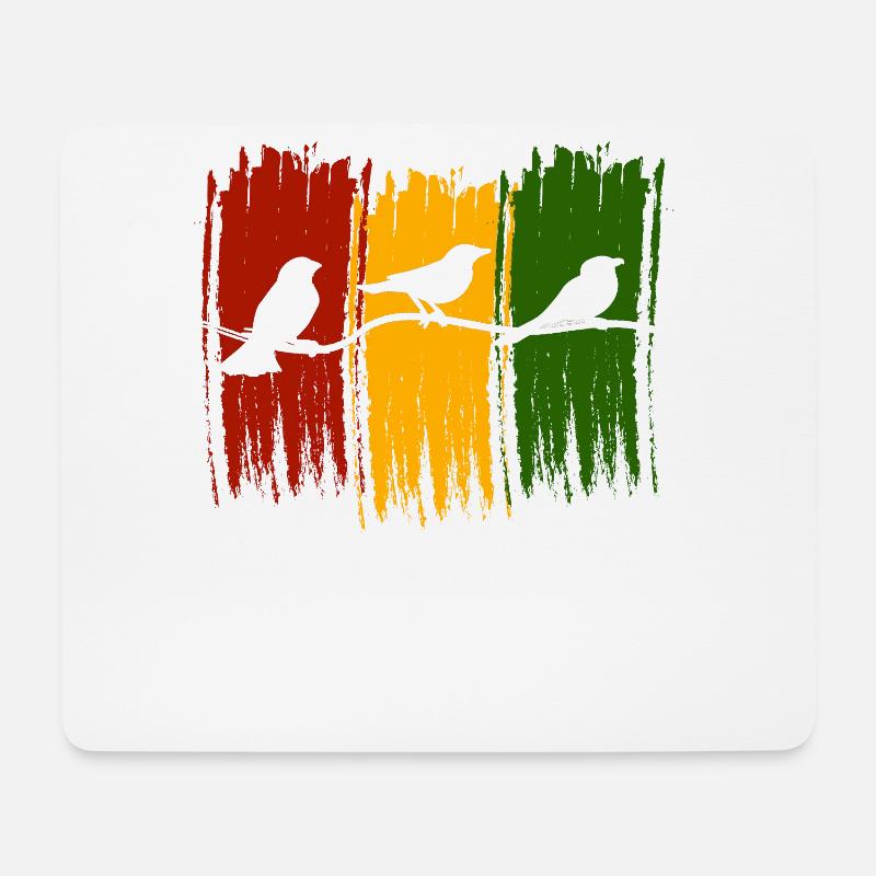 Rastafari Musik Vibes Only Rasta Jamaika Reggae - Mousepad (Querformat) - Weiß
