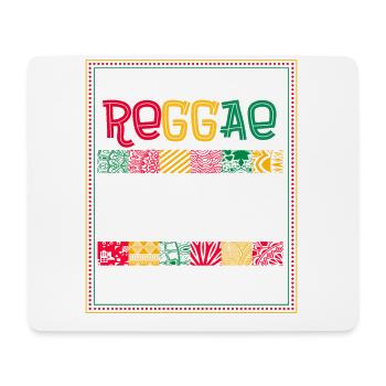 Rastafari Music Vibes Only Rasta Jamaica Reggae - Mouse Pad (horizontal) - white - Front