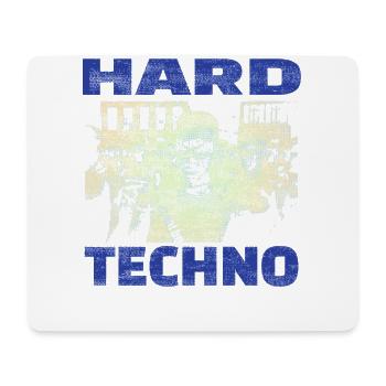 Techno House Party EDM Festival Goa Electro Rave - Mousepad (Querformat) - Weiß - Vorne