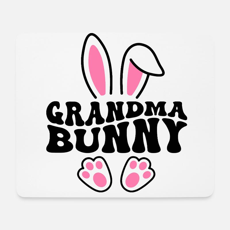 Grandma Bunny - Mousepad (Querformat) - Weiß