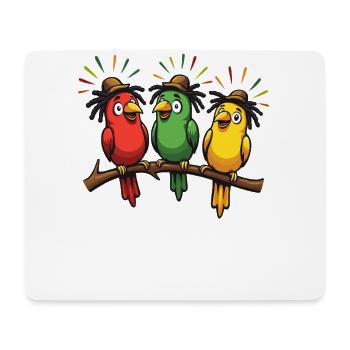 Rastafari Music Vibes Only Rasta Jamaica Reggae - Mouse Pad (horizontal) - white - Front