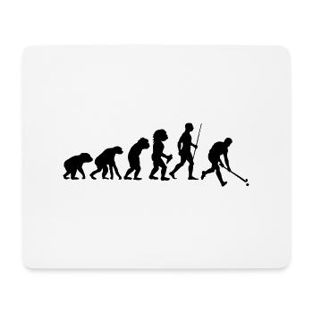 Feldhockey Evolution Geschenk Feldhockey Spieler G - Mousepad (Querformat) - Weiß - Vorne