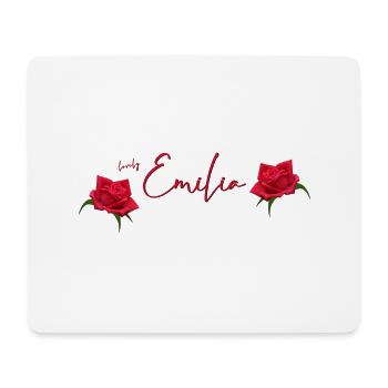 Emilia Birthday Emilia - Mouse Pad (horizontal) - white - Front