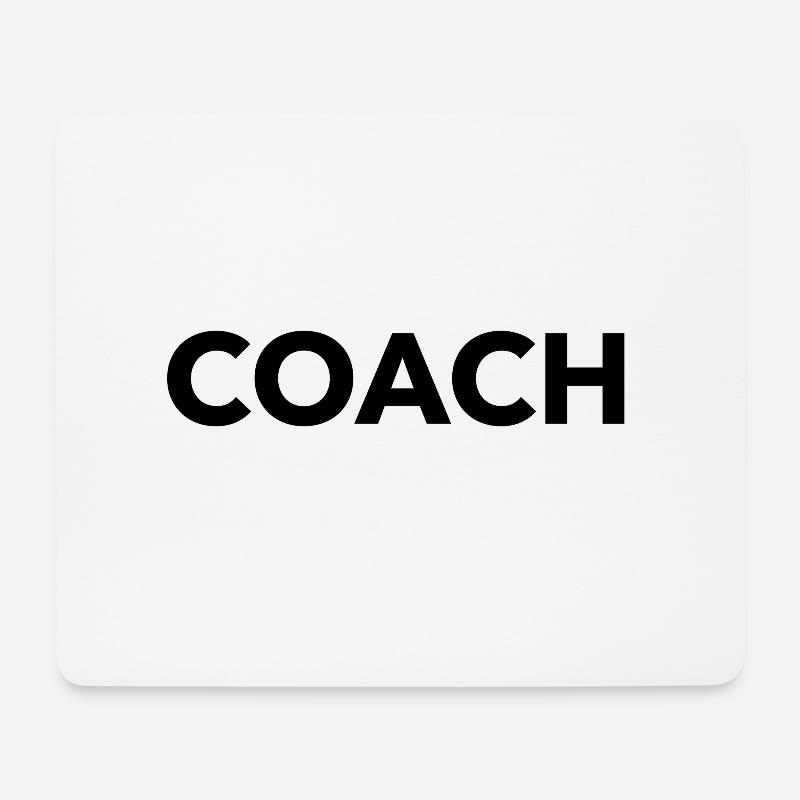 Coach - Mousepad (Querformat) - Weiß