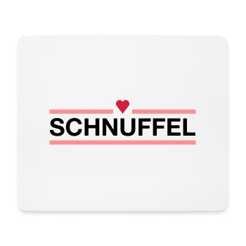 ★ Designfarben änderbar ★ Schnuffel (Herz, Linien) - Mousepad (Querformat) - Weiß - Vorne