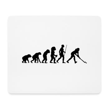 Feldhockey Evolution Geschenk Feldhockey Spieler G - Mousepad (Querformat) - Weiß - Vorne