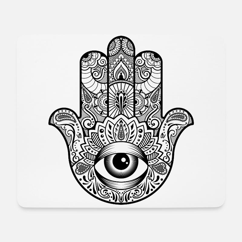 Fatima's hand - Mouse Pad (horizontal) - white