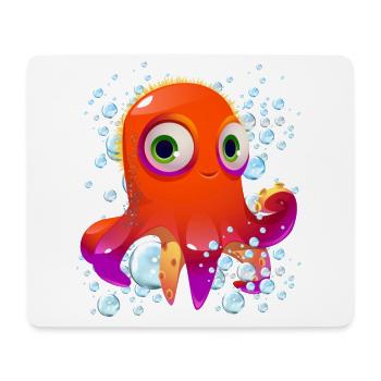 Oktopusblasen - Mousepad (Querformat) - Weiß - Vorne
