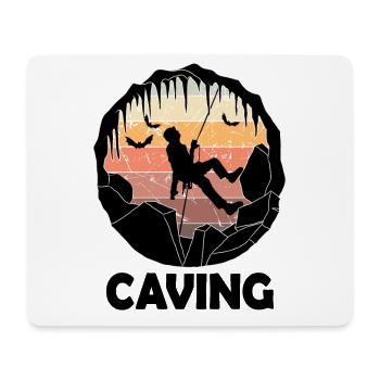 Höhlenforschung - Höhlenforscher Speläologie - Mousepad (Querformat) - Weiß - Vorne