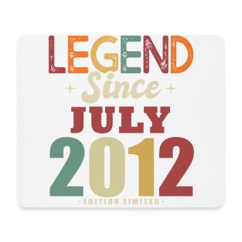 10 Year Anniversary Gift July 2012 Legend - Mouse Pad (horizontal) - white - Front
