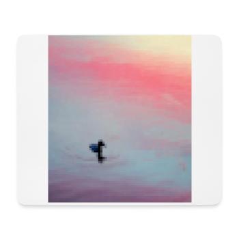 pixelated duck - Mouse Pad (horizontal) - white - Front