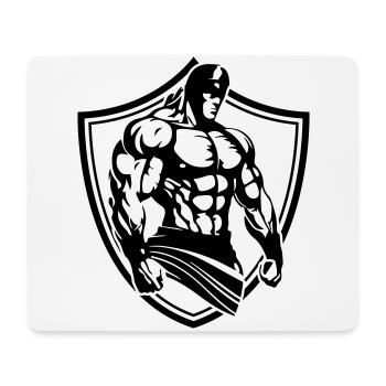 Gladiator Muscles Bodybuilding Gym - Mouse Pad (horizontal) - white - Front
