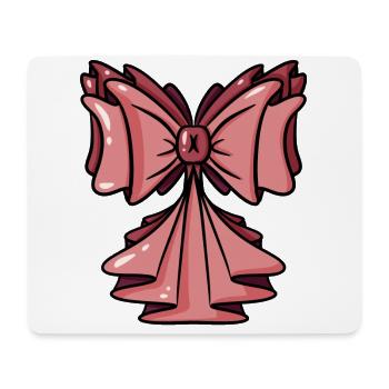 Bow Pink Pink - Gift Bow Gift - Mouse Pad (horizontal) - white - Front