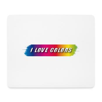 j’adore les couleurs - Tapis de souris (format paysage) - blanc - Devant