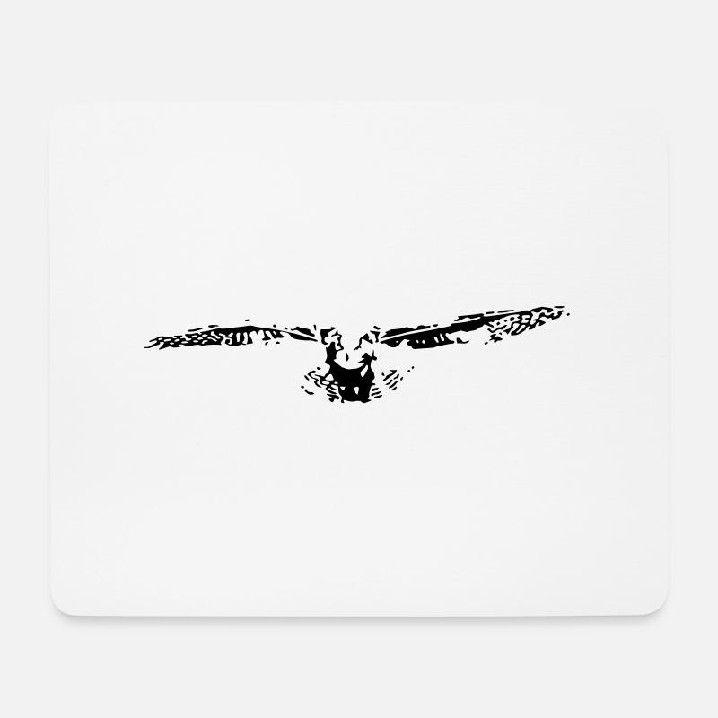Owl - Mousepad (Querformat) - Weiß