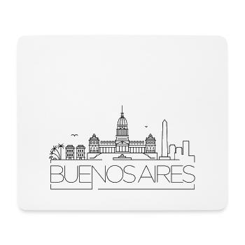 Buenos Aires Minimal Skyline - Mouse Pad (horizontal) - white - Front