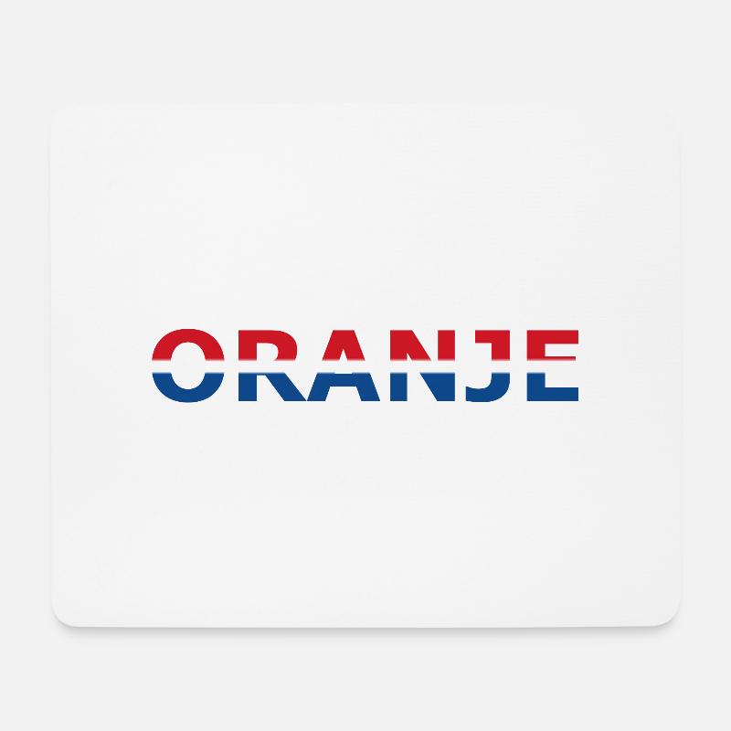 Orange in red, white, blue - Mouse Pad (horizontal) - white