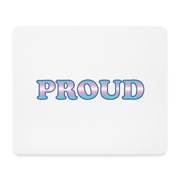 Trans Pride - Transgender Flag   - Mouse Pad (horizontal) - white - Front