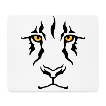 Le regard du lion - Tapis de souris (format paysage) - blanc - Devant
