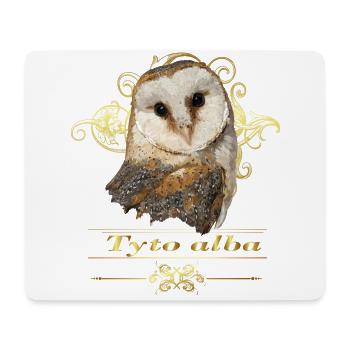 Bell owl - Mouse Pad (horizontal) - white - Front
