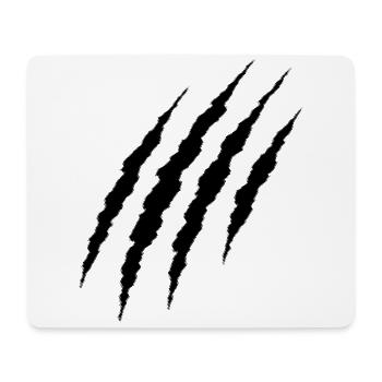 griffe noire - Tapis de souris (format paysage) - blanc - Devant