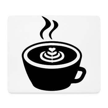 Coffee Icon - Mouse Pad (horizontal) - white - Front