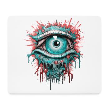 Psychedelic Eye Colorful LSD Drugs Trip - Mouse Pad (horizontal) - white - Front