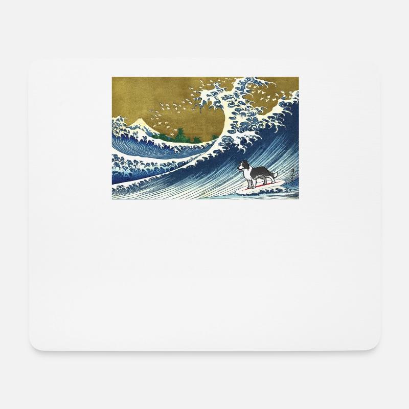 Border Collie - Mousepad (Querformat) - Weiß