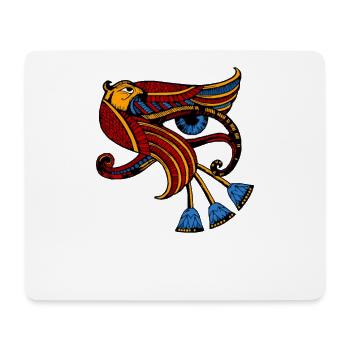 Eye of Horus Egyptian esoteric jewelry art - Mouse Pad (horizontal) - white - Front