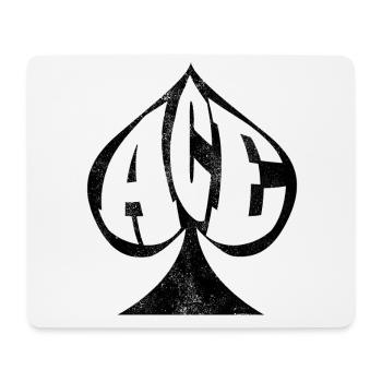 Cartes de poker poker as de pique - Tapis de souris (format paysage) - blanc - Devant