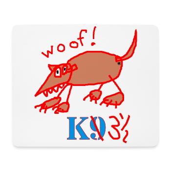 K3.5 - Mousepad (Querformat) - Weiß - Vorne