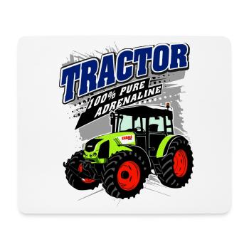 Tracteur - tracteur - agriculteur - agriculteur - Tapis de souris (format paysage) - blanc - Devant