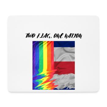 TWO FLAG ONE NATION LGBTQ x FRANCE - Mouse Pad (horizontal) - white - Front