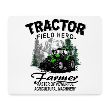 Tracteur - Tracteur - Agriculteur - Agriculteur - Tapis de souris (format paysage) - blanc - Devant