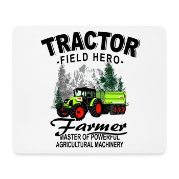 Tracteur - Tracteur - Agriculteur - Agriculteur - Tapis de souris (format paysage) - blanc - Devant