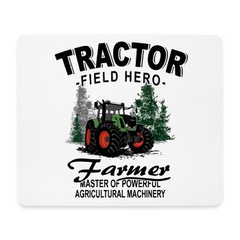 Tracteur - Tracteur - Agriculteur - Agriculteur - Tapis de souris (format paysage) - blanc - Devant