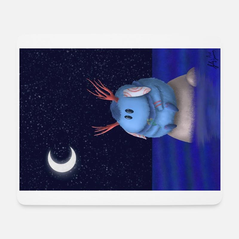 Blau - Mousepad (Querformat) - Weiß