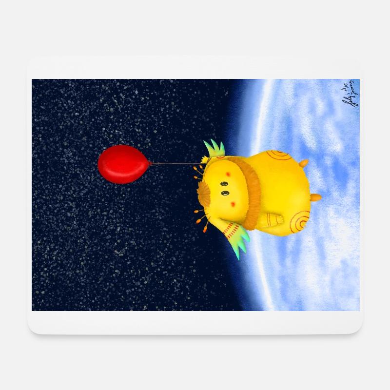 Gelb - Mousepad (Querformat) - Weiß