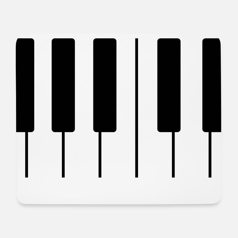 Piano - Mouse Pad (horizontal) - white