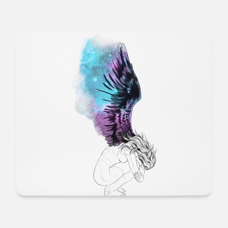 Qual - Mousepad (Querformat) - Weiß